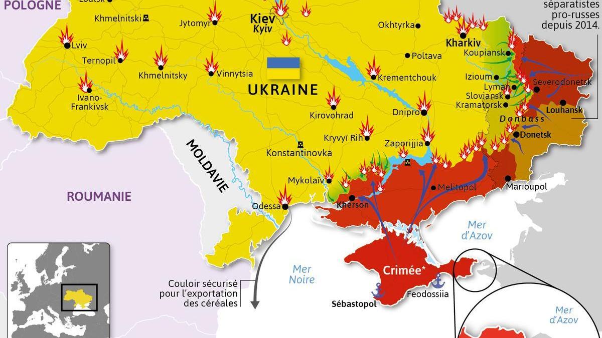 Visactu ukraine de nombreuses villes frappees par des missiles russes